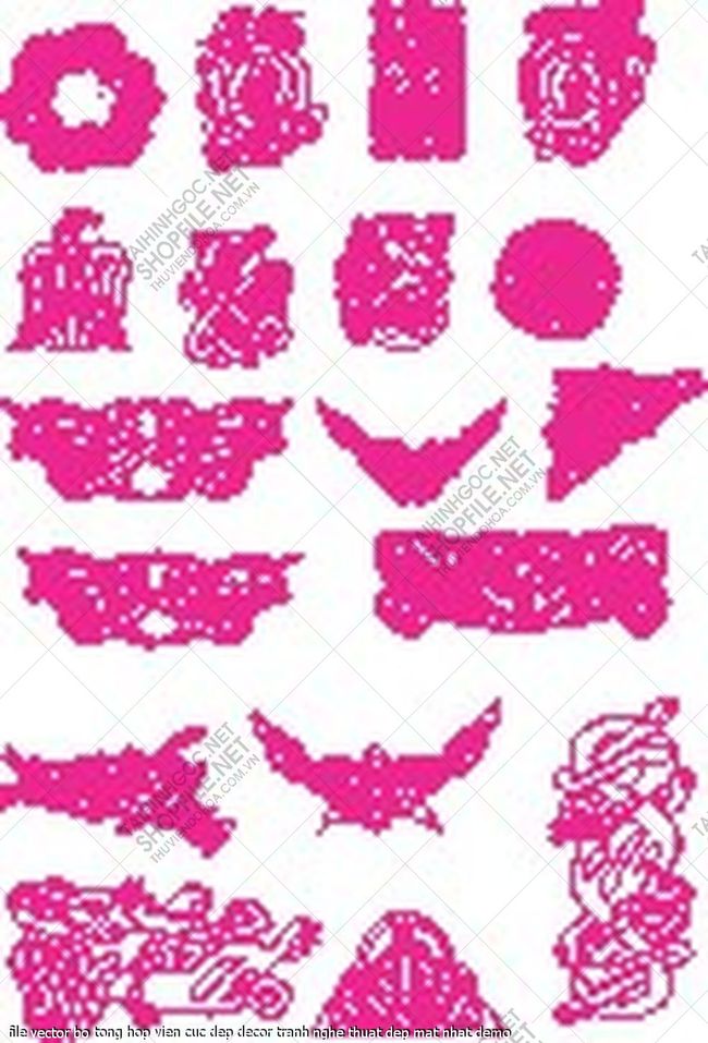file vector bo tong hop vien cuc dep decor tranh nghe thuat dep mat nhat 